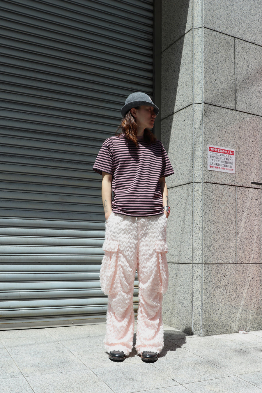 MASU(エムエーエスユー)のFLUFFY CARGO PANTS BABY PINKの通販