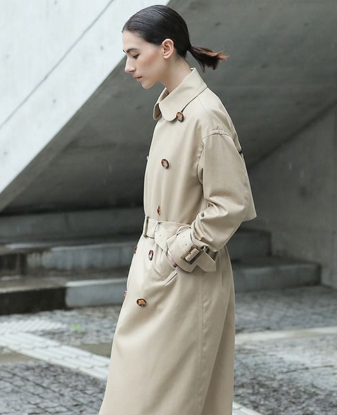 SWANLAKE ビッグトレンチコート[CO-1101/BEIGE]