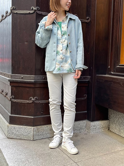 Mademoiselle NON NON『リネン ステンカラーブルゾン』 ｜ PAPAS