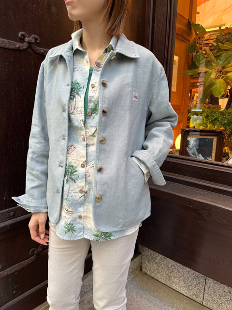 Mademoiselle NON NON『リネン ステンカラーブルゾン』 ｜ PAPAS