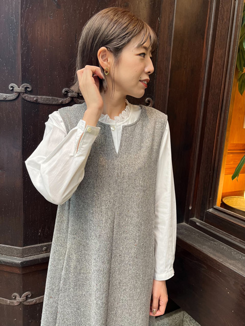 NON NO『リサイクルツィード ストレッチカラーネップツィード