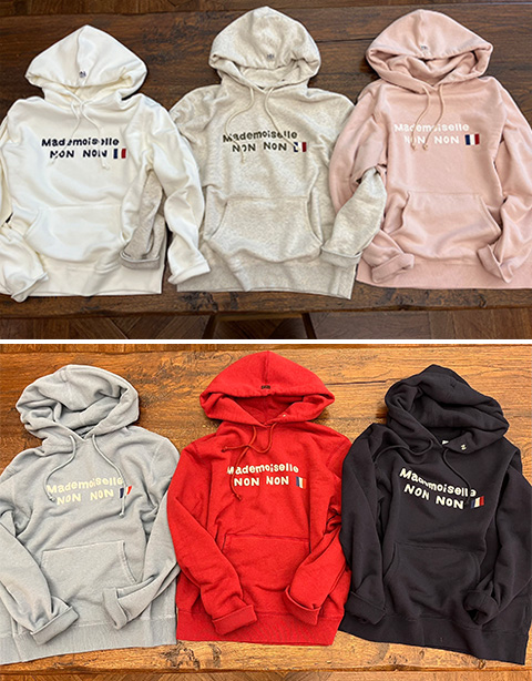 Mademoiselle NONNON 『吊り裏毛パイル プルオーバーパーカー