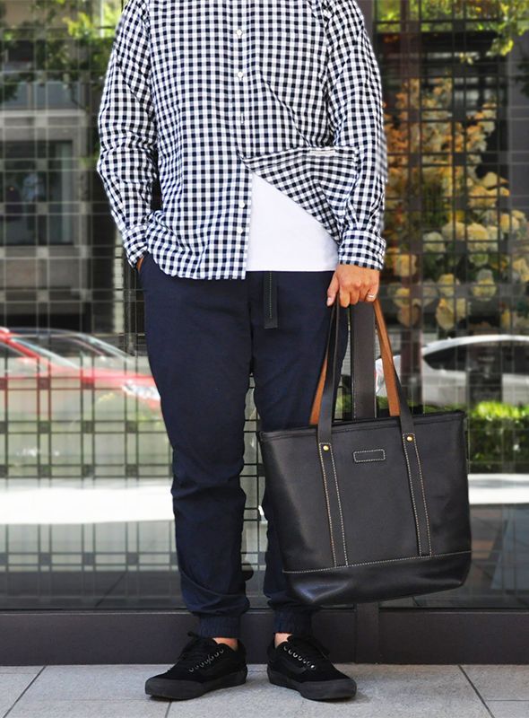 CORONADO LEATHER コロナドレザー Horween Travel Tote Black 【MADE