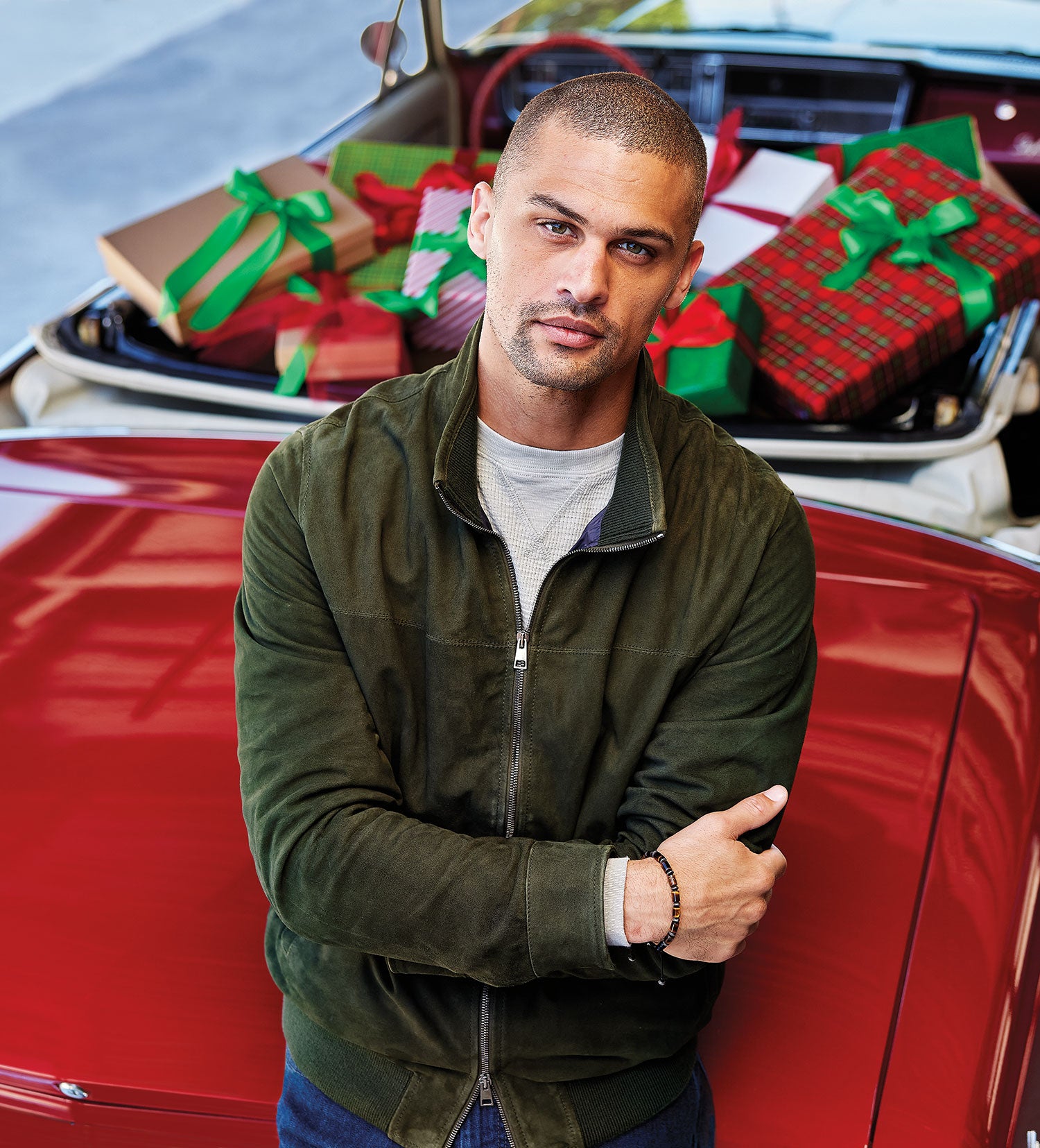 Hagen Barnardus Goat Suede Bomber – Patrick James