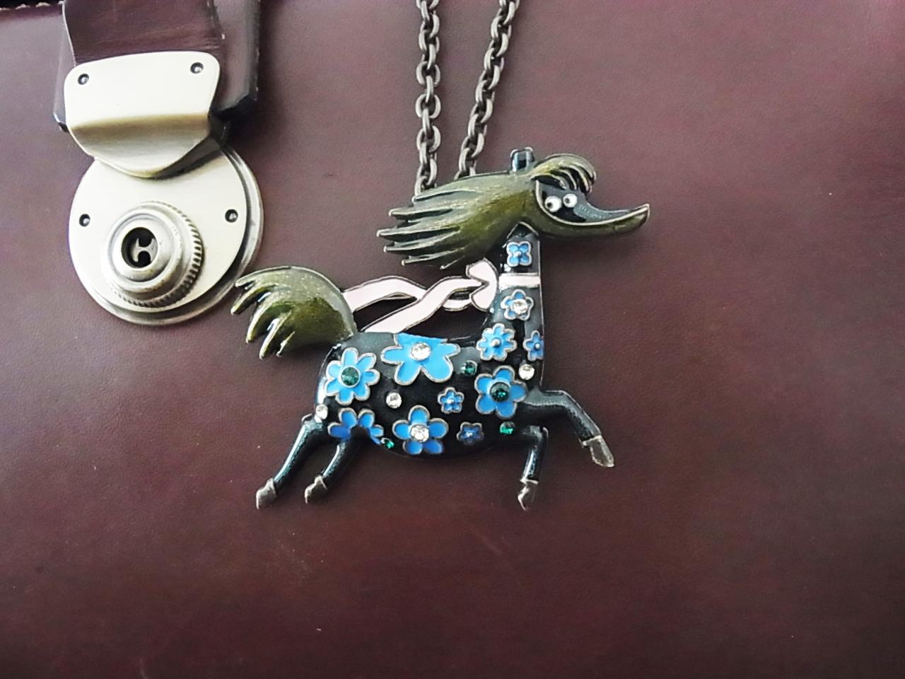 な*し様 ムーミン谷 サーカスの馬のブローチ&ペンダントトップ な*し様