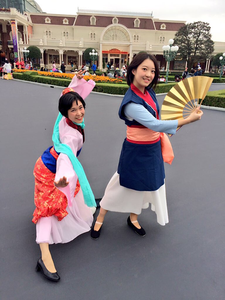 ムーラン まりもろページ ⸜❤︎⸝‍ Dハロ仮装 ウィッグ ムーラン