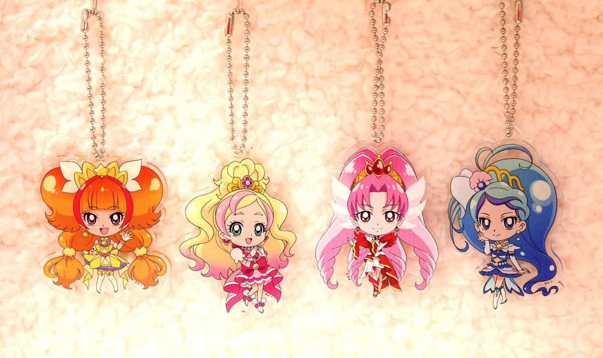 商品】SDプリキュアオールスターズアクリルダイカットボールチェーン