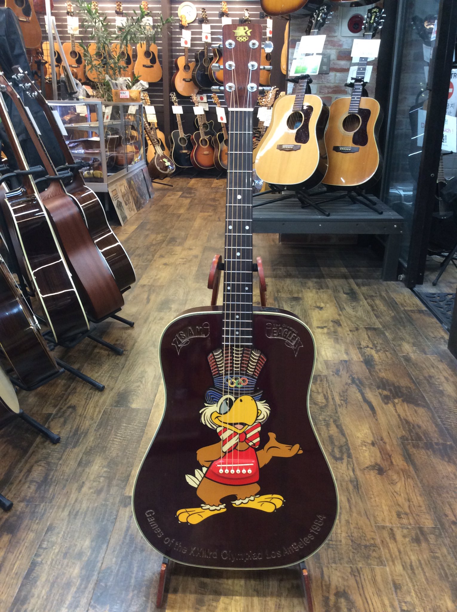 イーグルサムギター ロサンゼルスオリンピック記念ギター アコギ