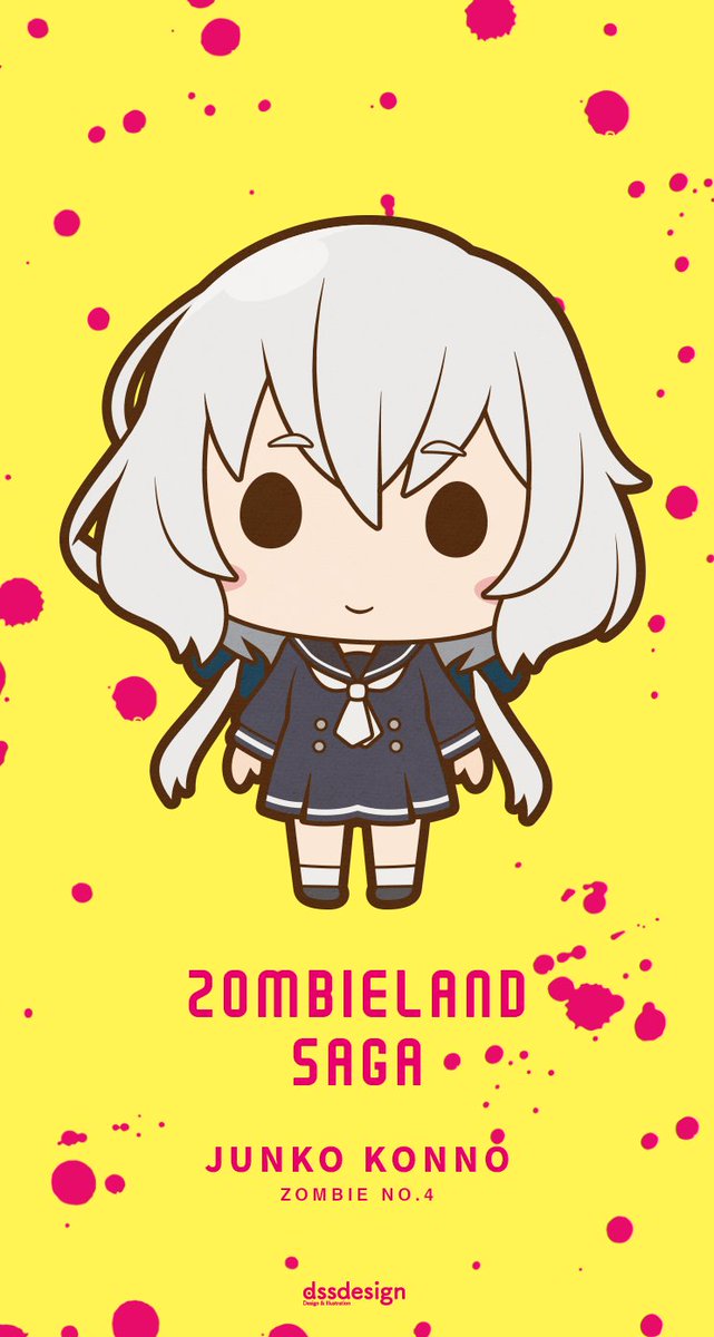 伝説の昭和のアイドル、ゾンビ4号こと紺野純子描きました！ ロック画面