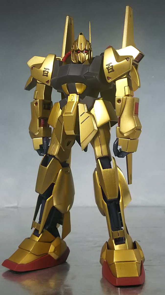 ガンプラ旧キット1/100スケール百式完成。プロポーション等一切手を