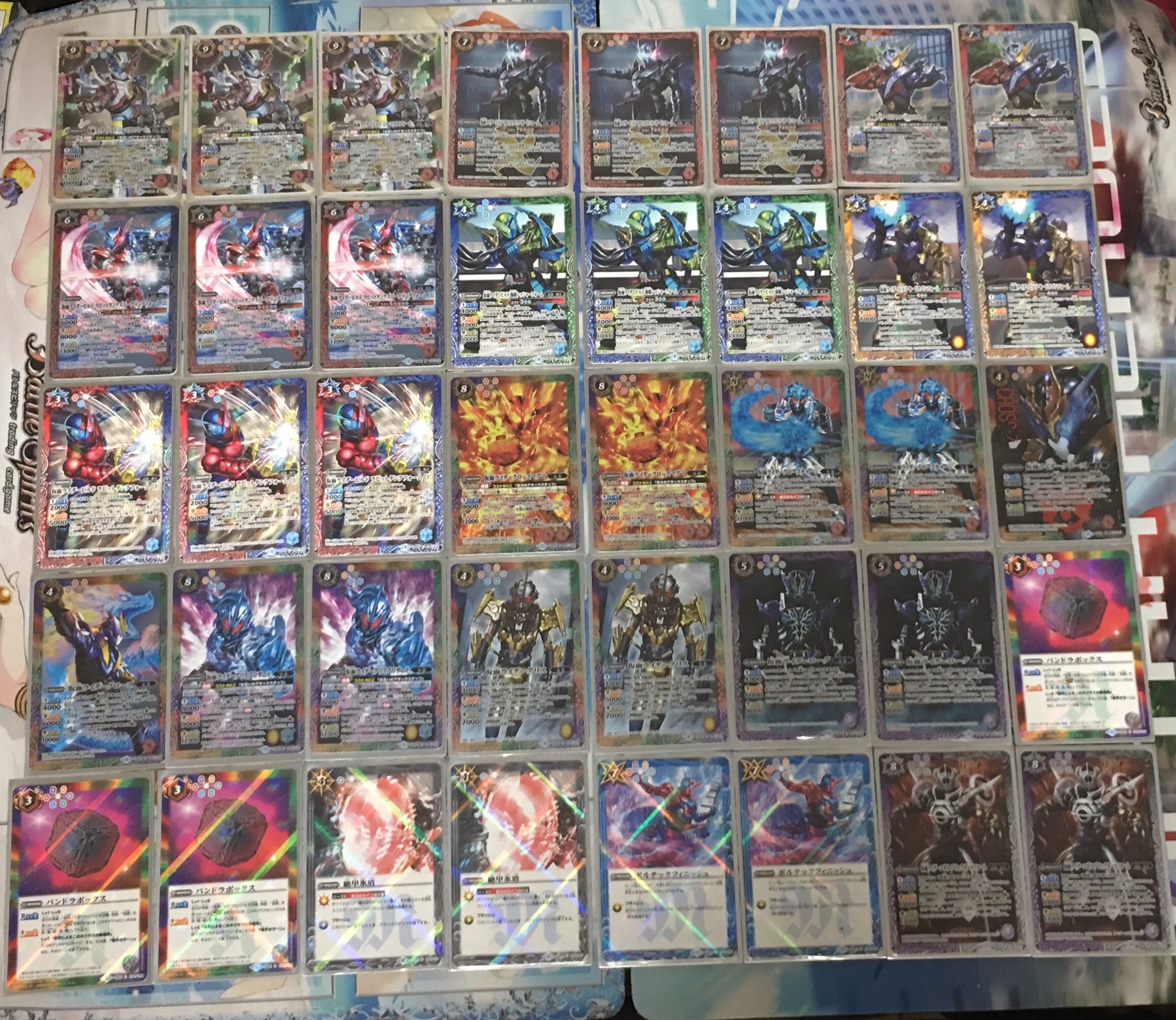 バトルスピリッツ 仮面ライダービルド デッキ 二重スリーブつき バトル