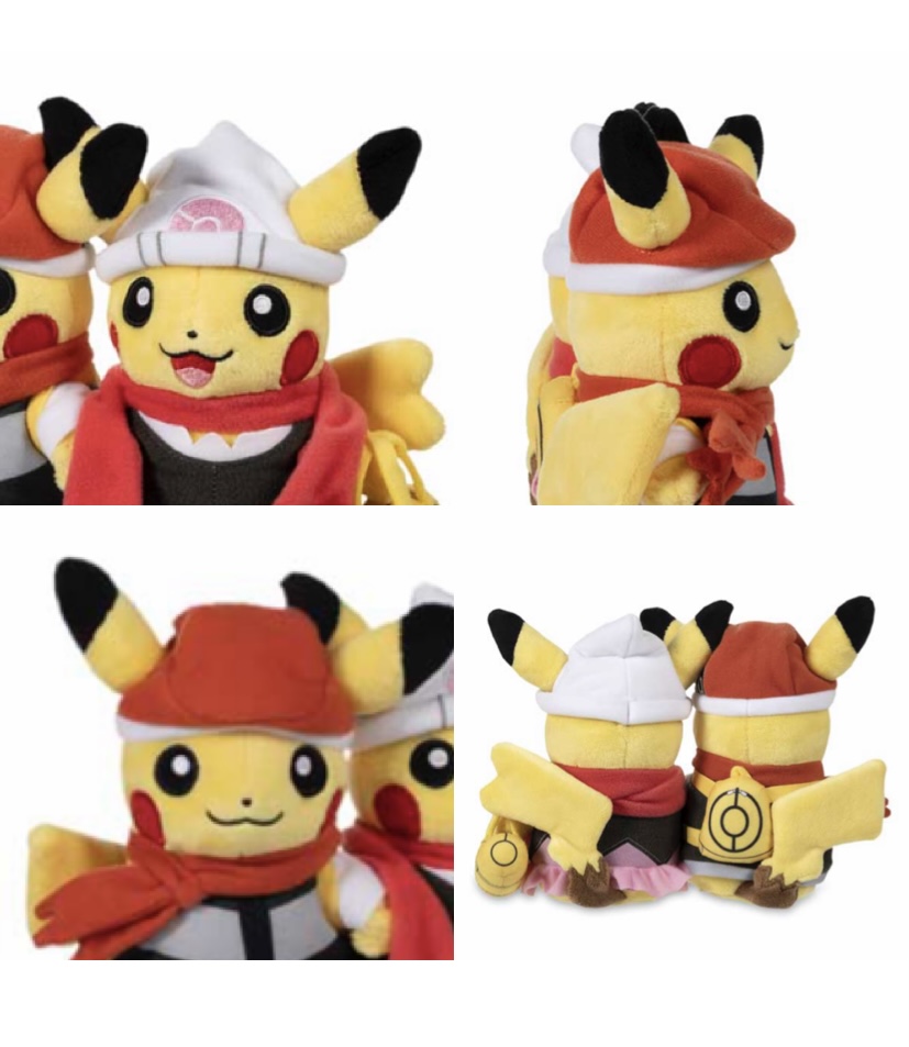 アメリカ ポケモン 25周年 ピカチュウ ペア ぬいぐるみ 海外限定 未