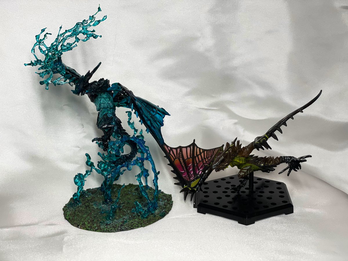 ライゼクスのフィギュアを二つ名モンスター青電主ライゼクスに改造して