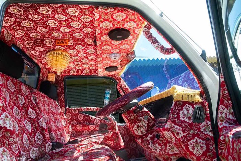 男の城 #OMOtextile #大矢光治織物 #金華山 #デコトラ #トラック #日本