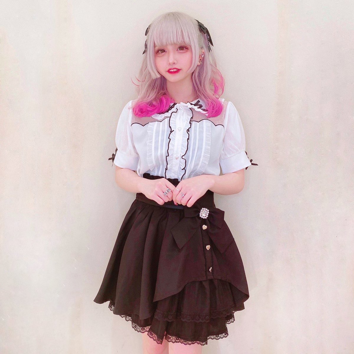 近鉄パッセ店🎀 #フロントカシュクールスカート リボンとカシュクール