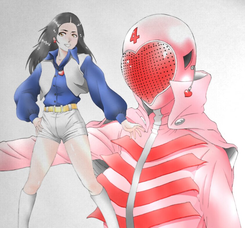 描いてみました☺️🖊️✨ 「モモレンジャー・ペギー松山」 #ペギー