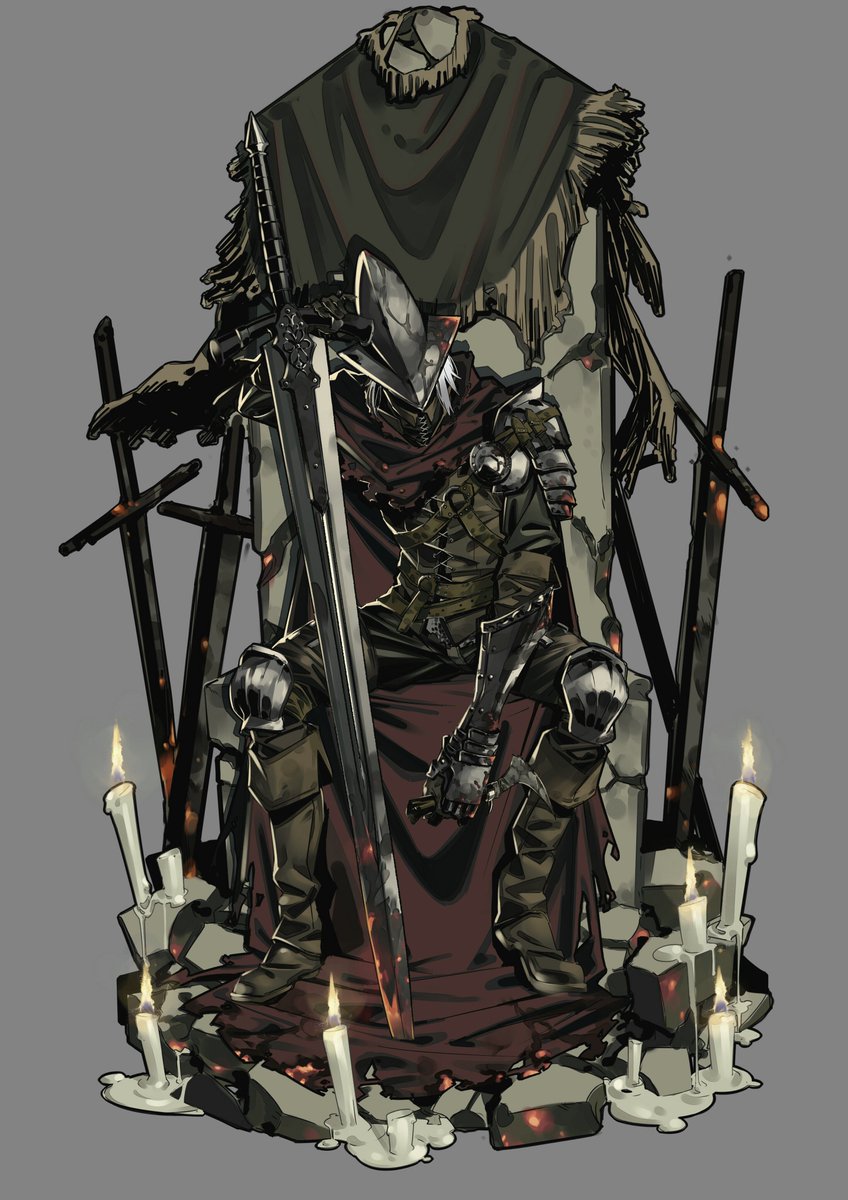 お久しぶりです。 ダクソ3クリアしてちょうど一年なので描きました