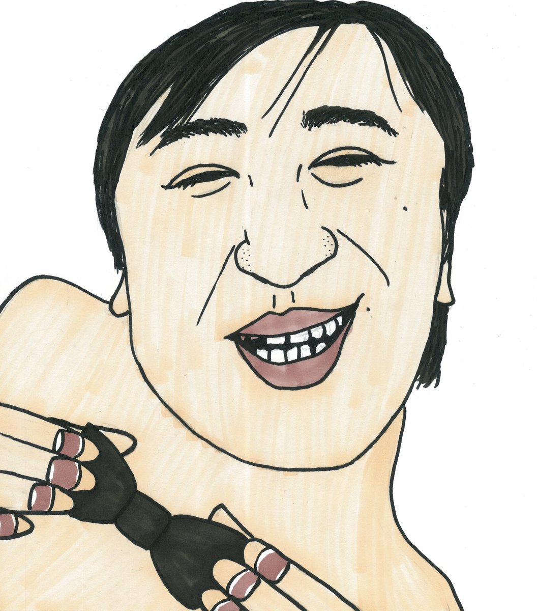 さえない似顔絵37】 ニッポンの社長 ケツ #さえない似顔絵