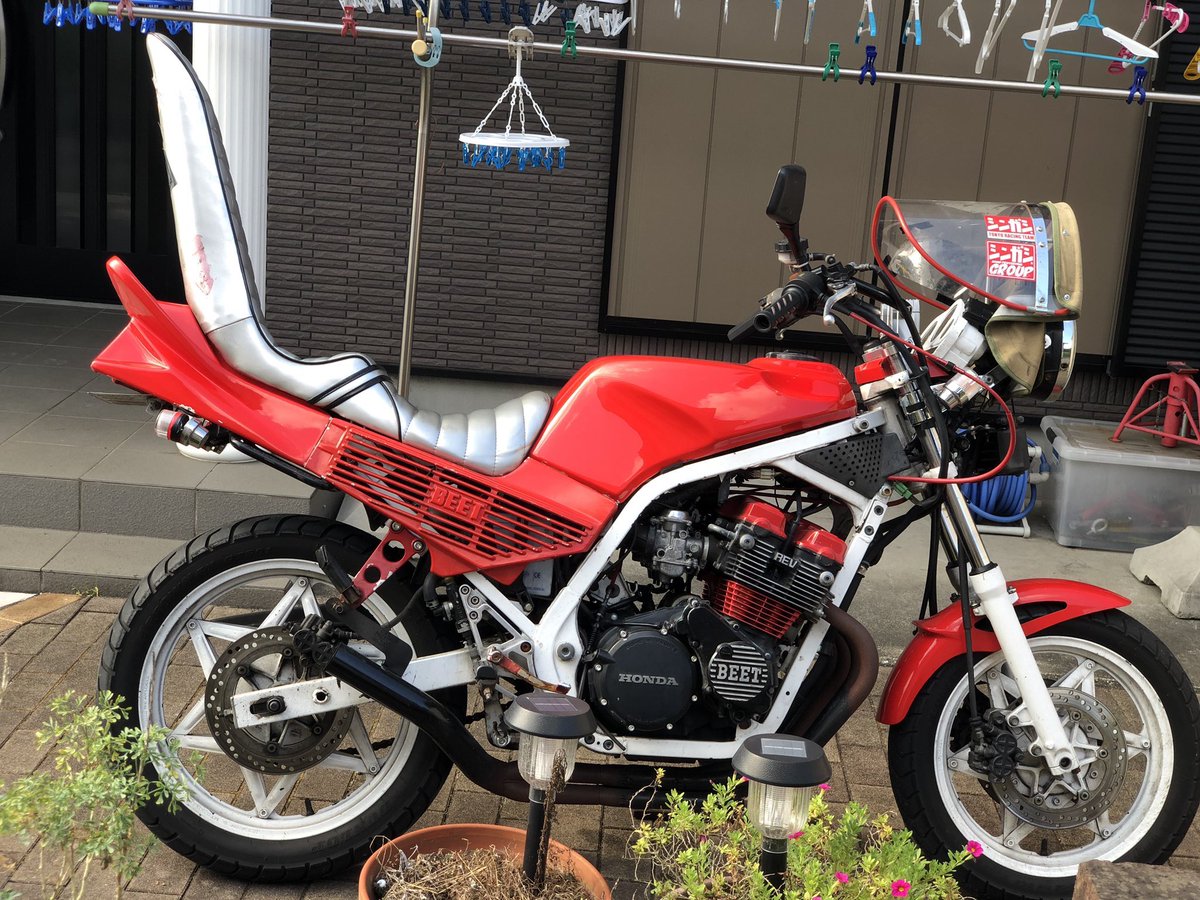 vt250f vt250 vtz250 三段シート 白 レザー VTZ250 白3段シート