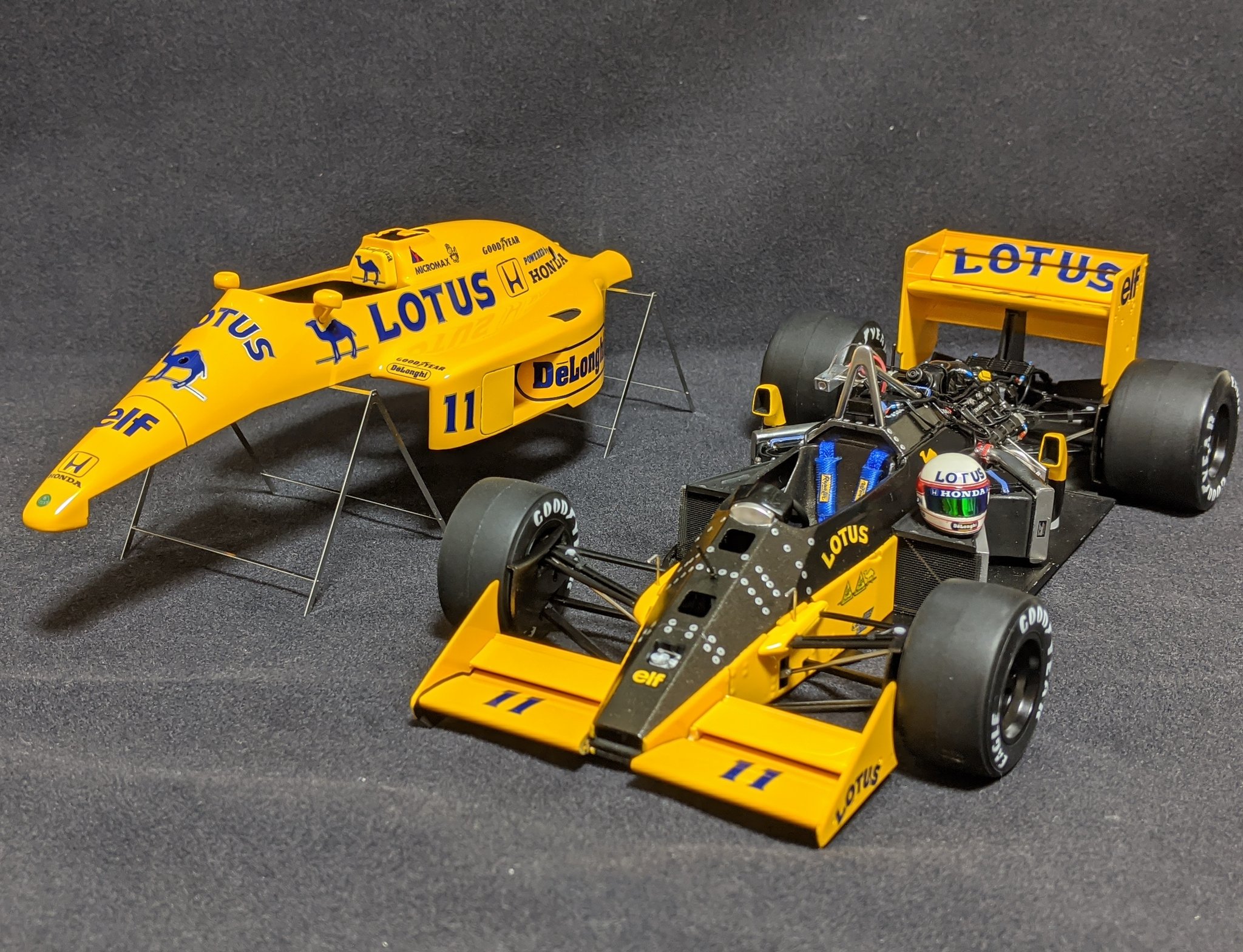 自作 チョロQ 中嶋悟 LOTUS 99T ロータス トランスポーター カスタム