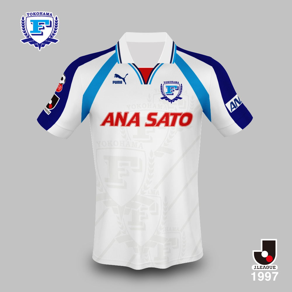 Jユニ図鑑 】 横浜フリューゲルス 1997 by puma 全日空時代から続く