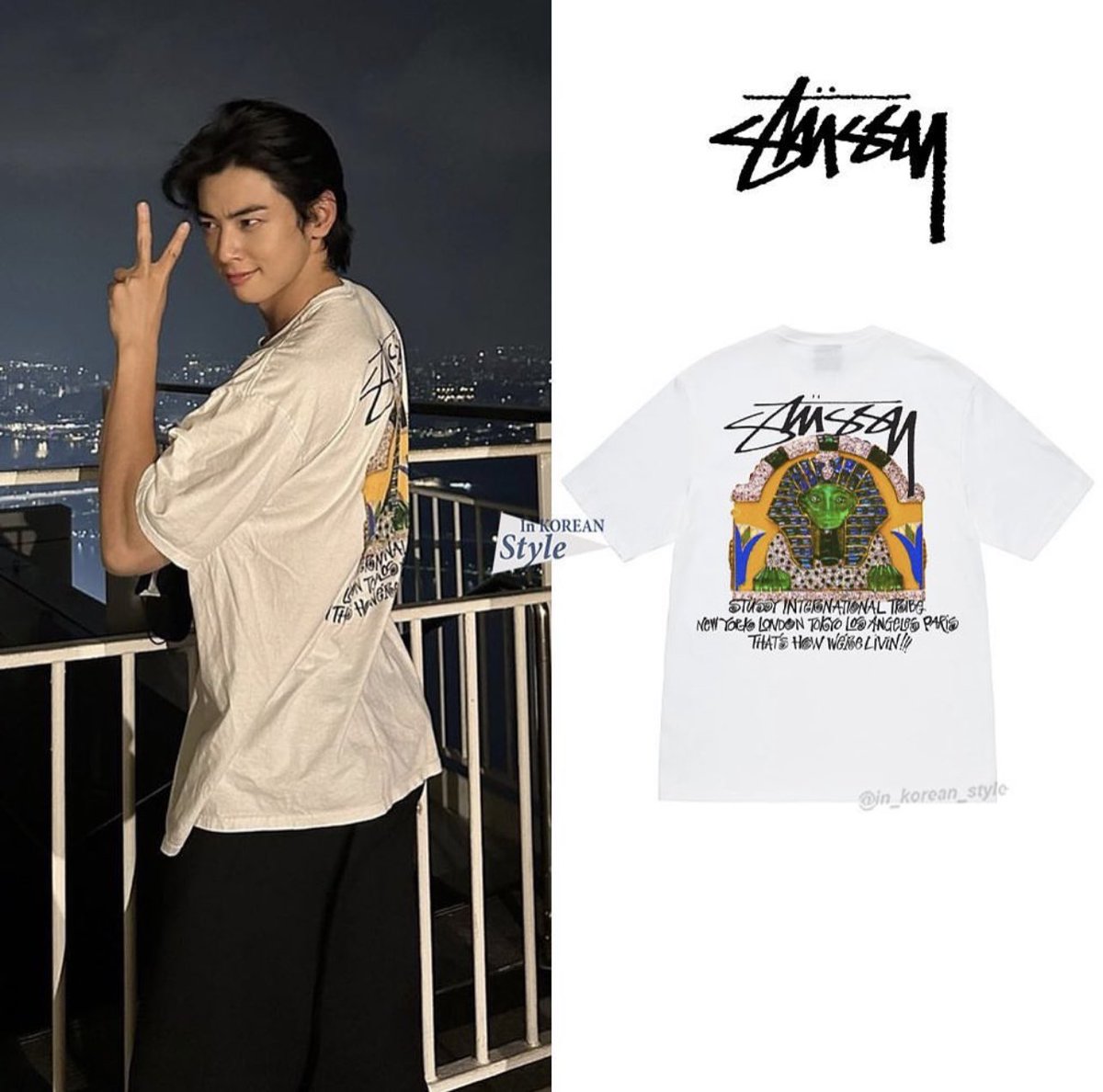 チャウヌ サイン入りTシャツ CHA EUN-WOO(チャ・ウヌ)サイン入りT