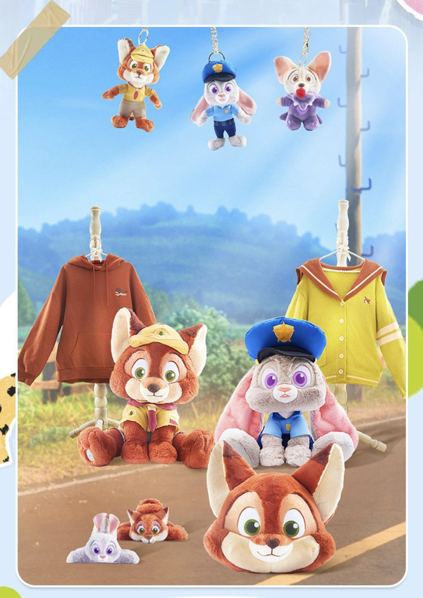 上海ディズニーストアから発売のズートピアグッズ🦊 ニックとジュディ