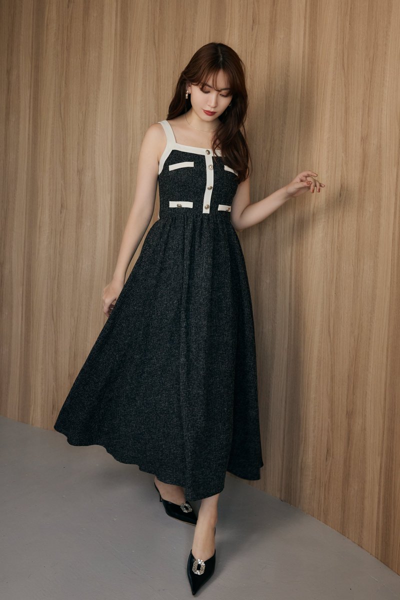 Verona Tweed Long Dress// 大人クラシカルなコーディネートが完成する