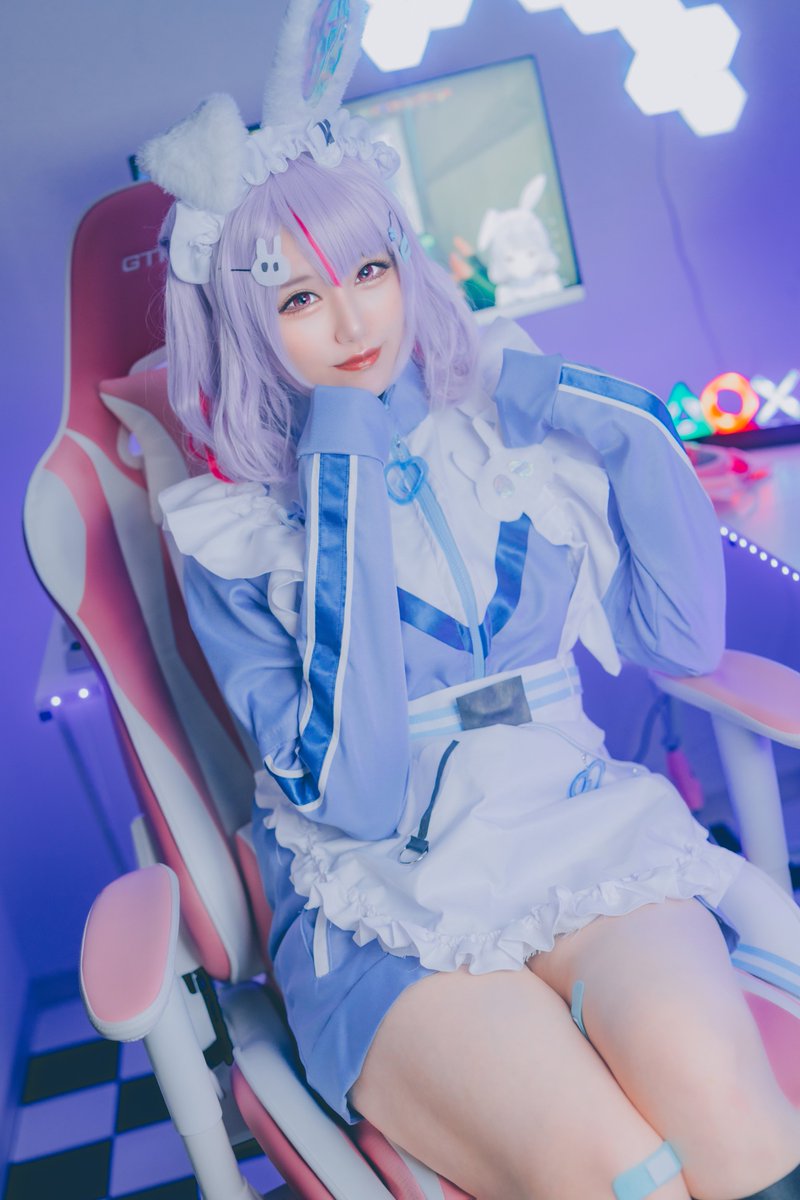 コスプレ ぶいすぽっ！兎咲ミミ🐰🍭 ジャージメイド👗 📸@hazakura_cam