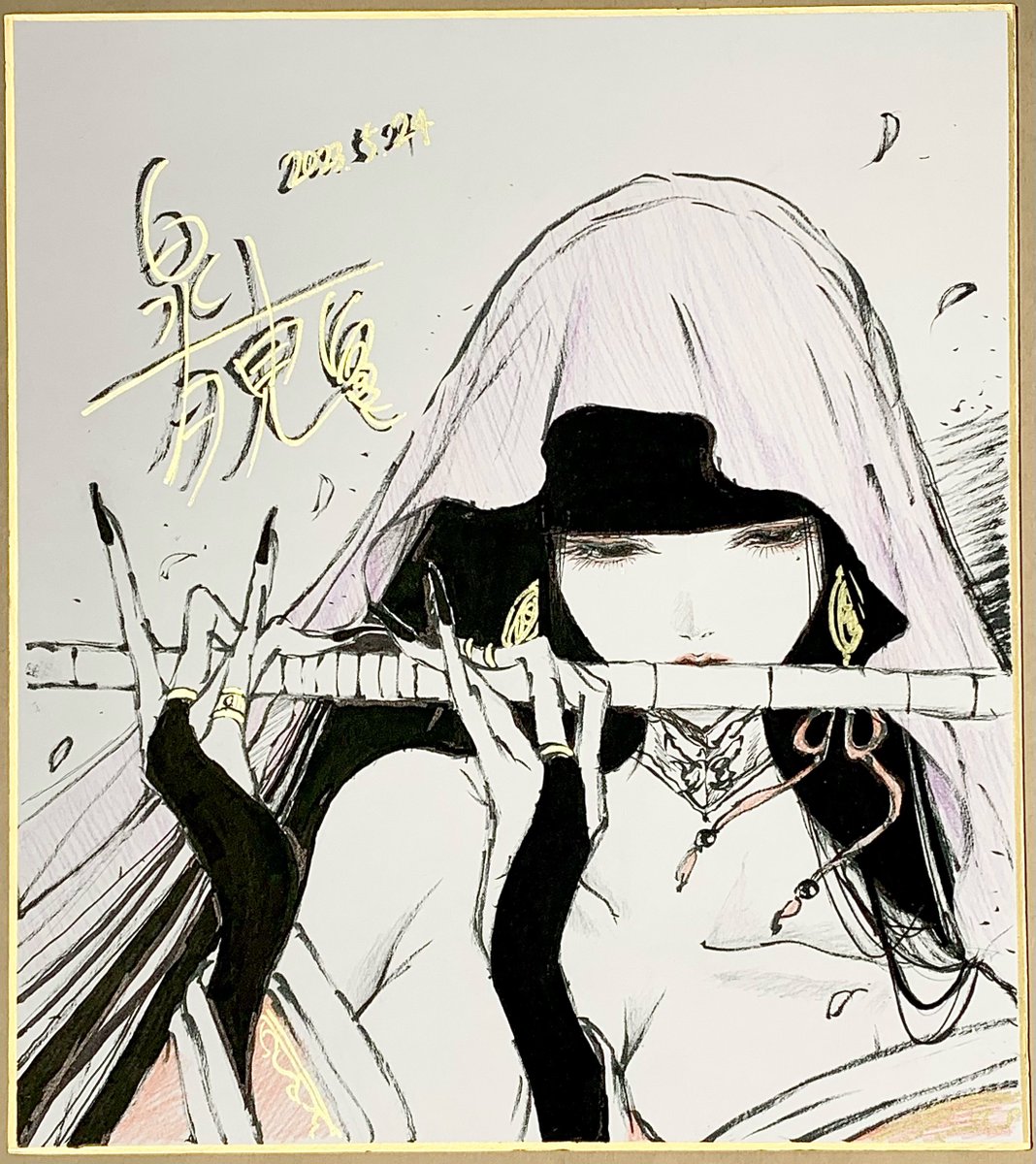 サイン入り色紙を販売させていただきます.｡ﾟ直筆のサイン入り色紙