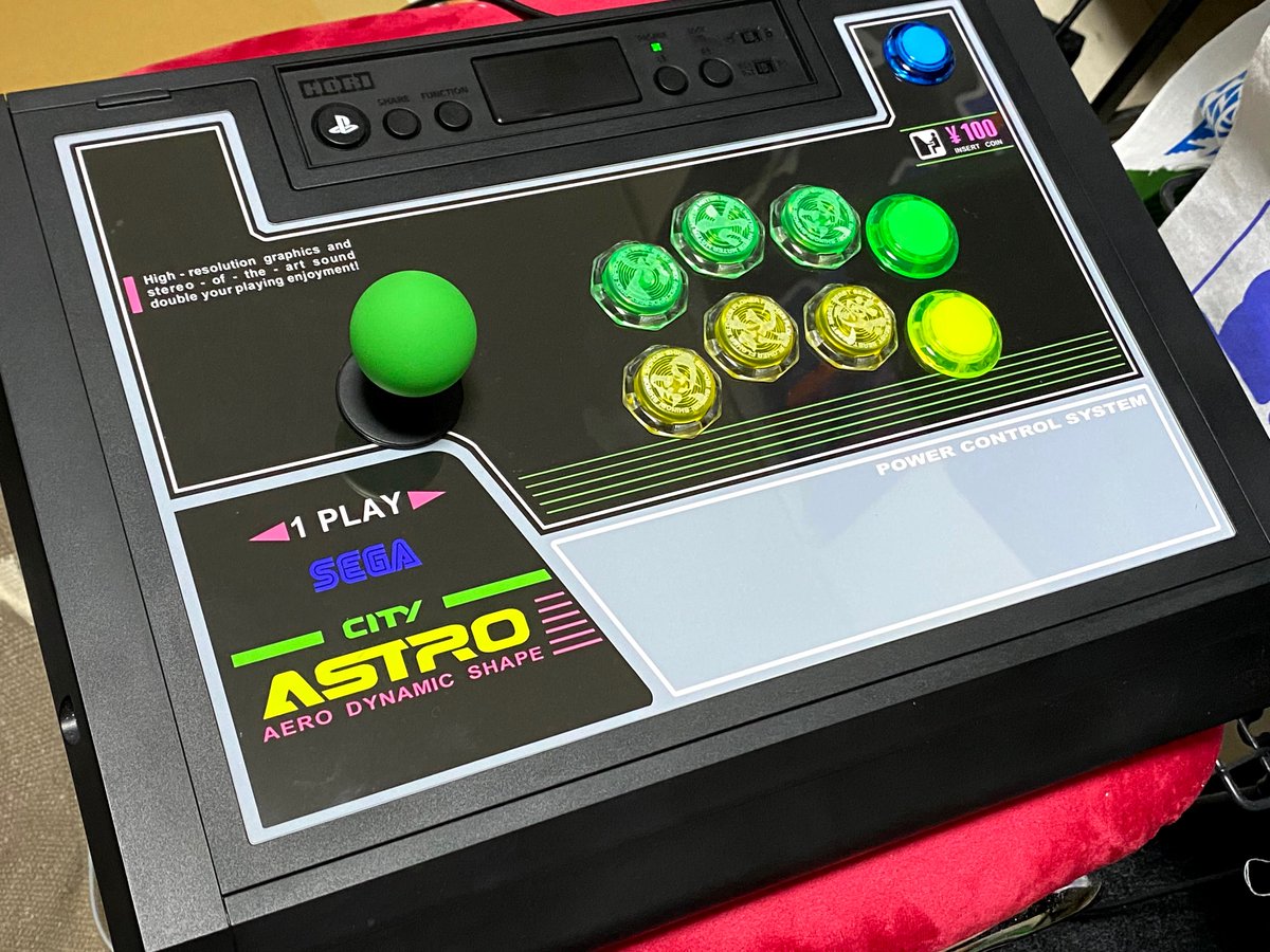 HORIのファイティングスティックαを カスタムしました🪛 ・天板はASTRO