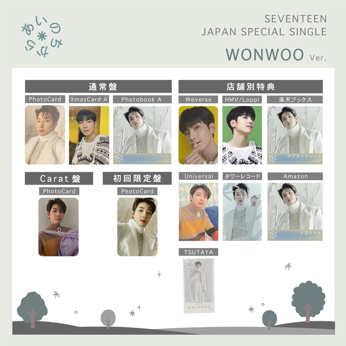 SF9 チャニ LOVERACE 初回盤トレカ 特典券2枚 店舗特典2種】SF9 チャニ