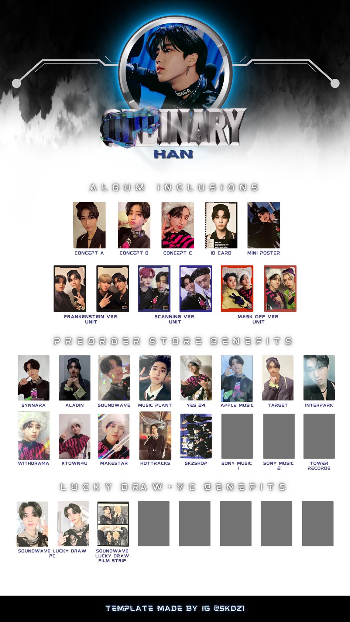 Straykids in生 in life SUBK トレカ ハン StrayKids IN生 in life