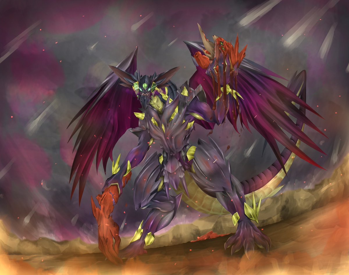 滅神星龍ダークヴルム・ノヴァ 描きました！！ #バトスピ #イラスト