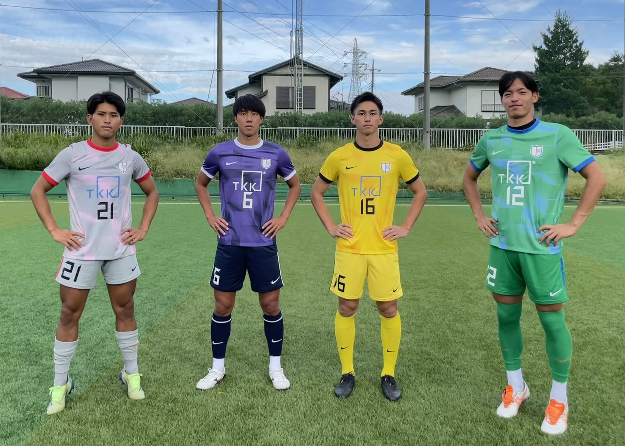 ゆうねこ 中央学院高校サッカー部 アップ着 ポロシャツ ホームユニ