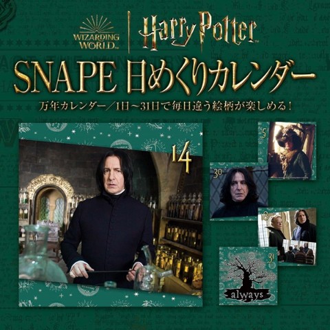 ハリーポッター】 #スネイプ先生 の日めくりカレンダー登場です