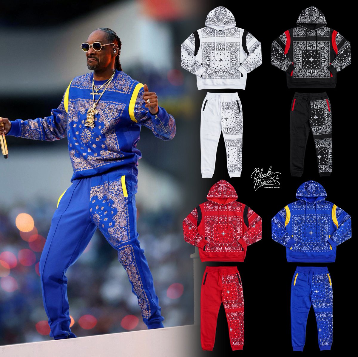 BLEECKER&MERCER】 BANDANA FLEECE SET UP オンラインストア更新しま