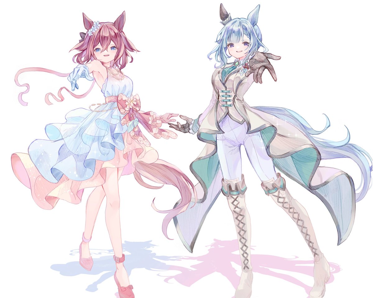 今年のドロワ #ウマ娘 #サクラチヨノオー #メジロアルダン