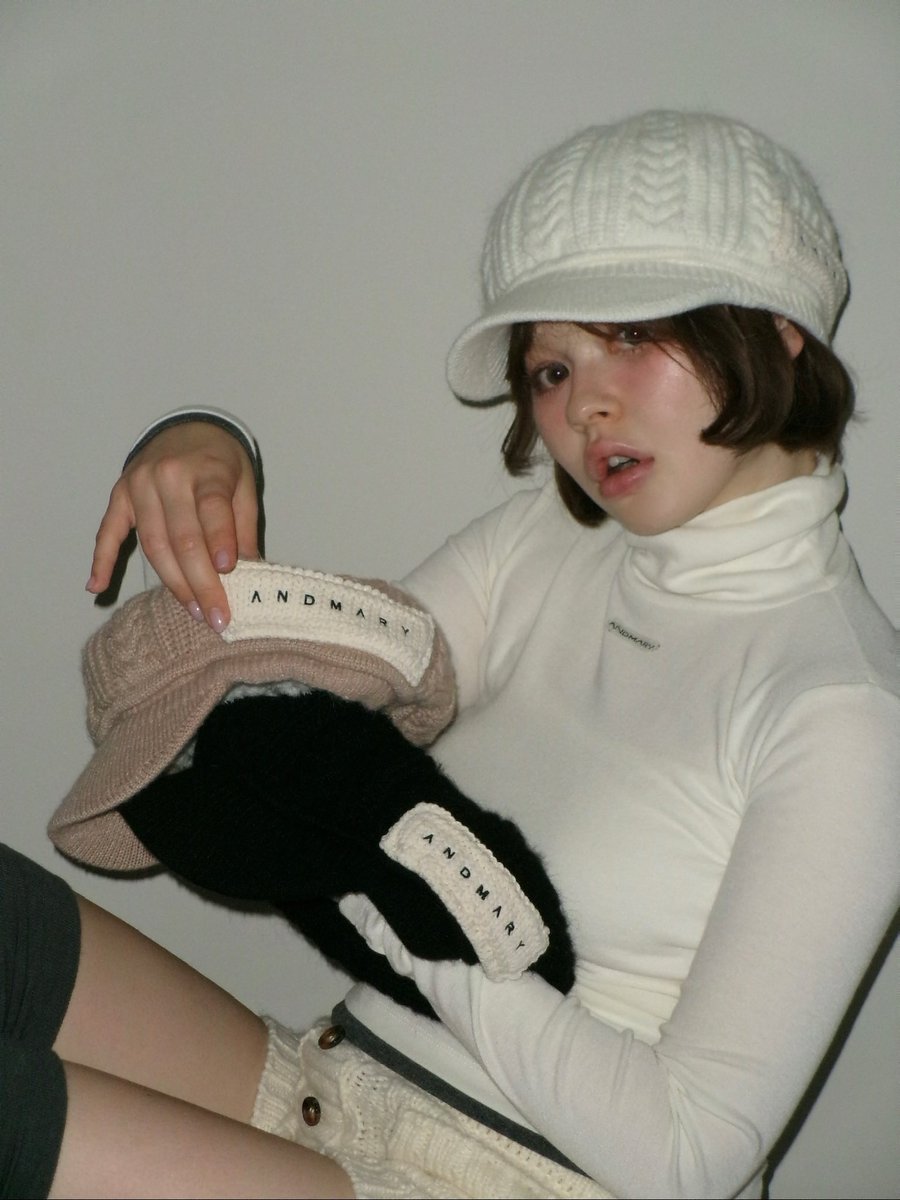 帽子 andmary Mary casquette ivory ANDMARY】Mary casquette