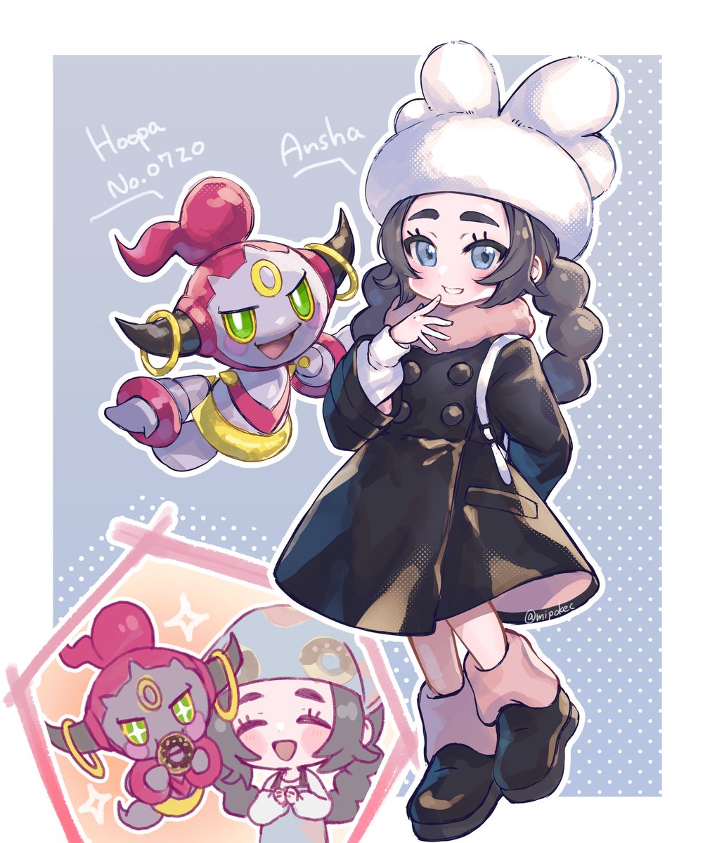 アンシャ＋フーパ🍩 #ポケモンイラスト#PokemonLegendsZA