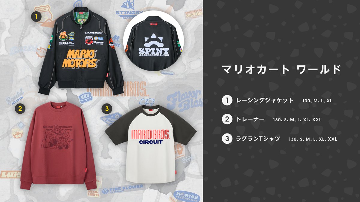新商品]『マリオカート ワールド』をモチーフにしたアパレル3種が新