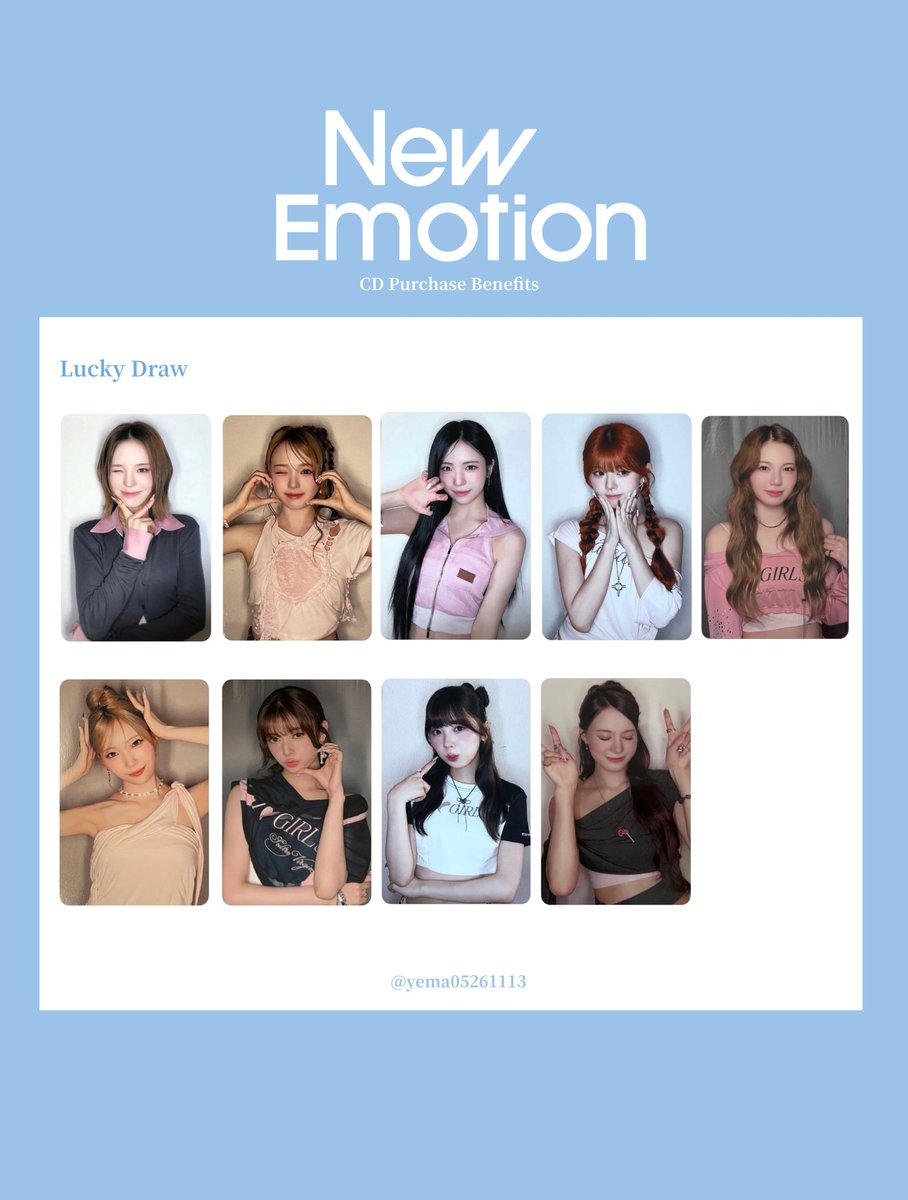 ✦NiziU 3rd Album 𝑁𝑒𝑤 𝐸𝑚𝑜𝑡𝑖𝑜𝑛 CD 購入 特典 トレカ一覧