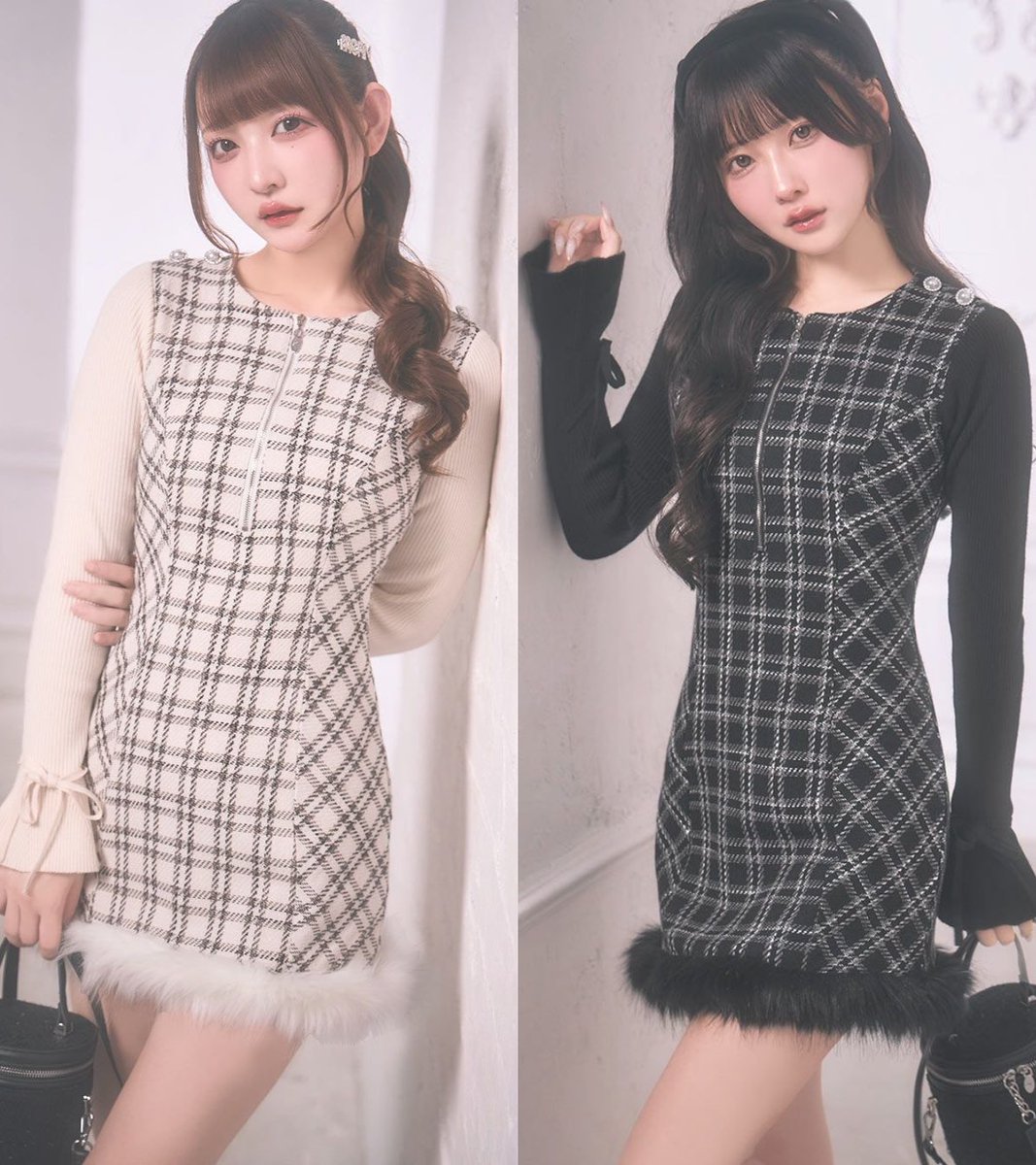 𝐍𝐄𝐖 𝐀𝐑𝐑𝐈𝐕𝐀𝐋 】 上品ツイード✖️ファーがかわいい1枚で映え