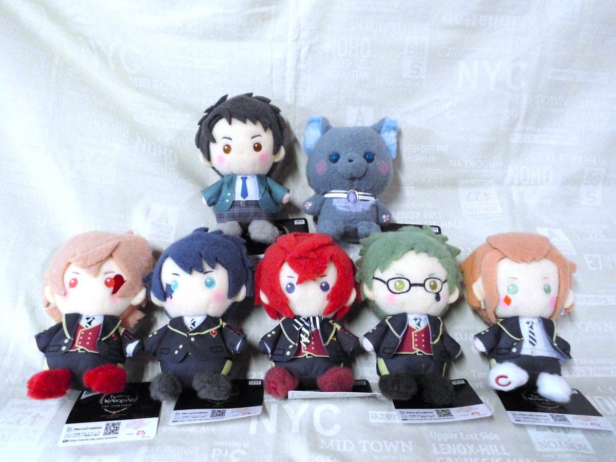 ディズニー ツイステッドワンダーランド ミルキーボア ぬいぐるみ 7種