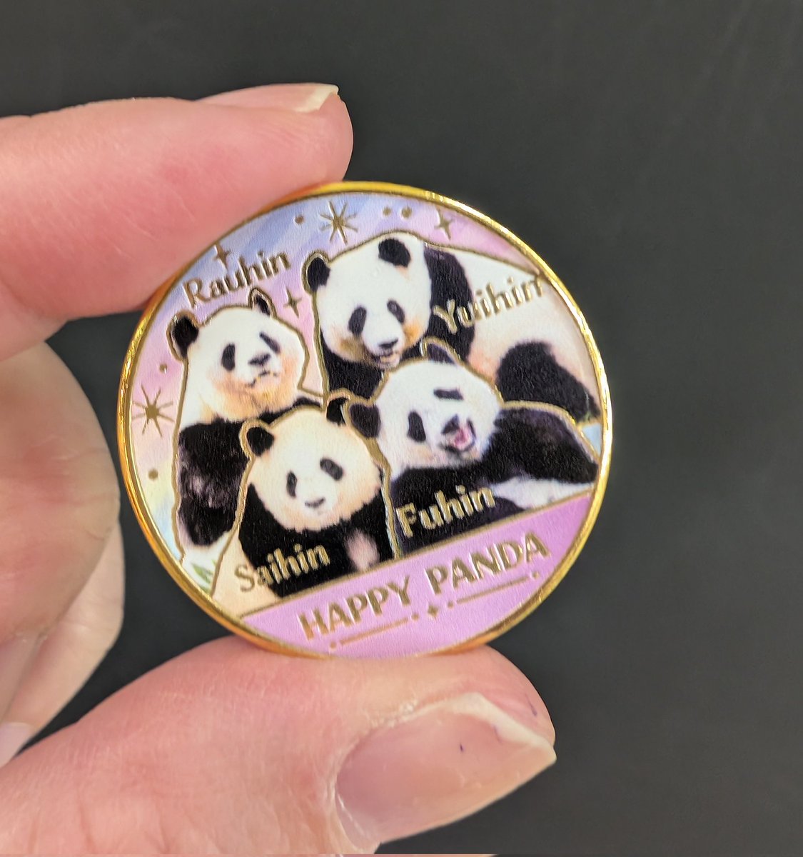 シ*ン様 2015 パンダ メダル 鑑定済み 2015 パンダ メダル 鑑定済み