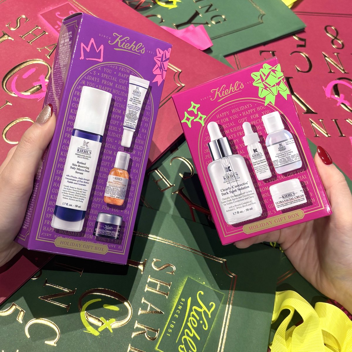 キールズ のホリデーセット、手に入れた？🎄✨ 大人気のレチノール美容