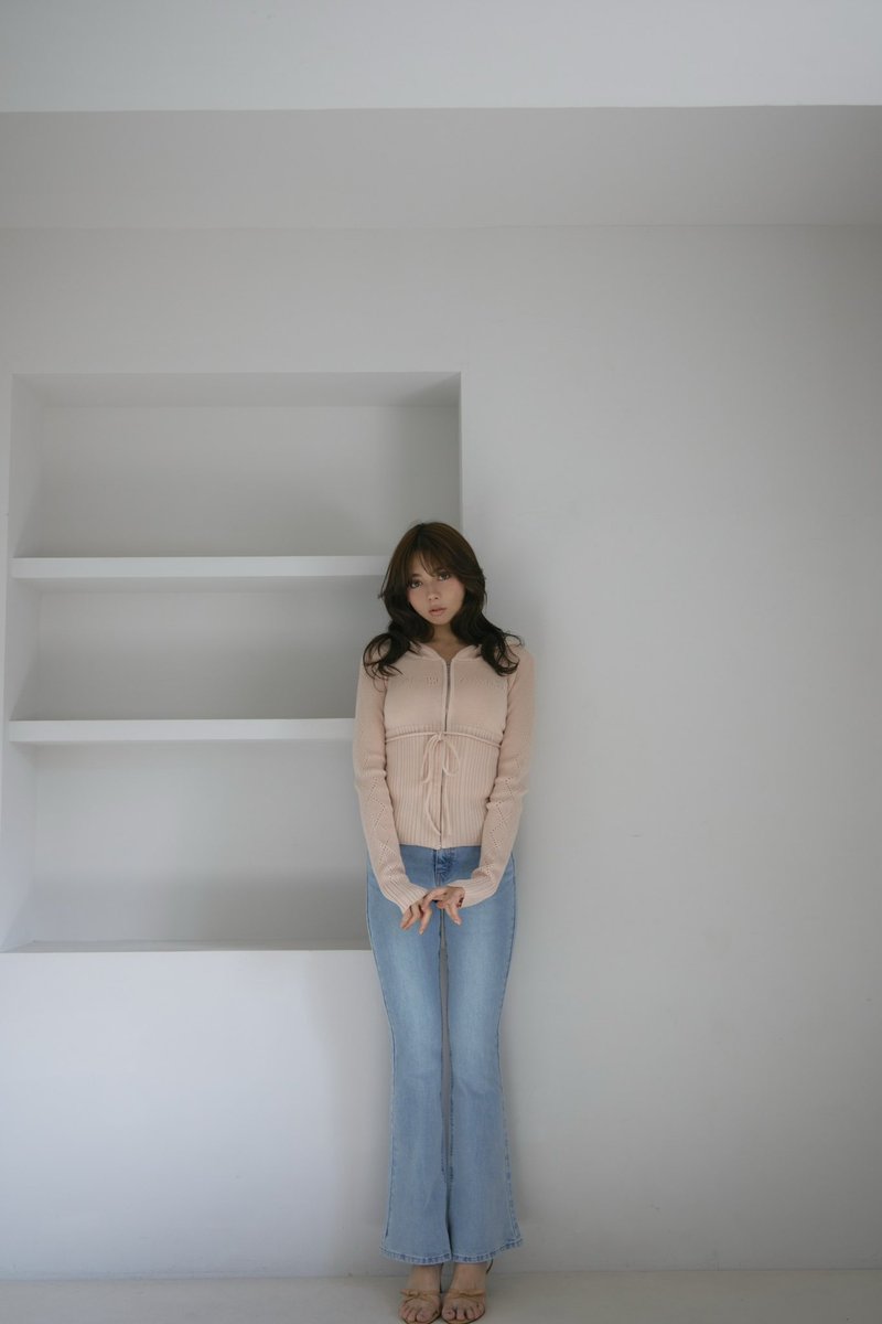 Mary logo flare denim color light blue/blue beige size s/m ¥13,200