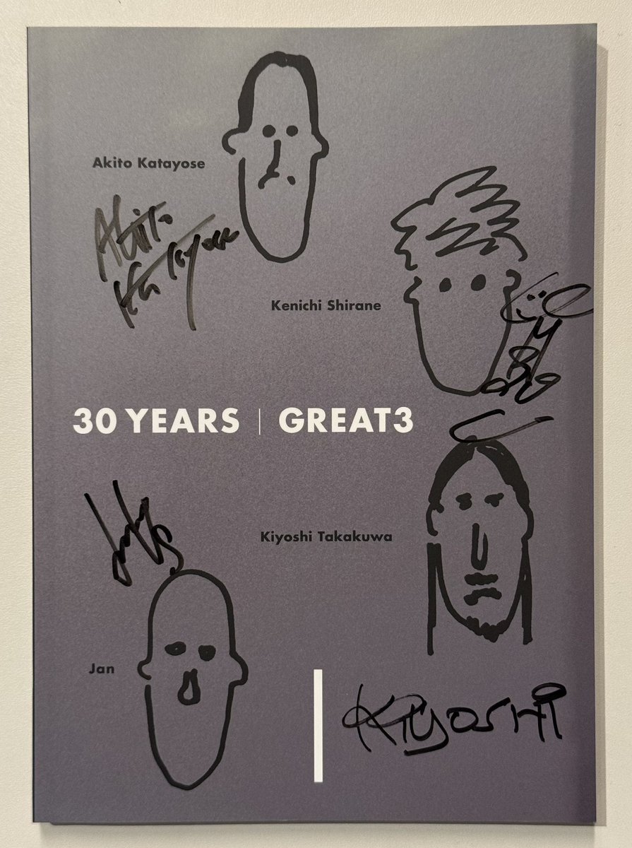サイン書いてもらった！ #GREAT3