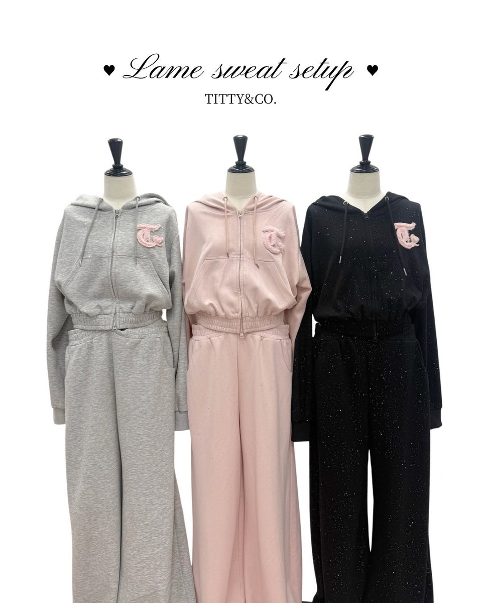 TITTY&CO. 2026 Spring Collection🪞 ♥ファーロゴラメスウェット