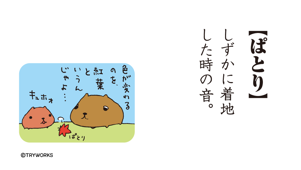 ぱとり #カピバラさん語録 #カピバラさん